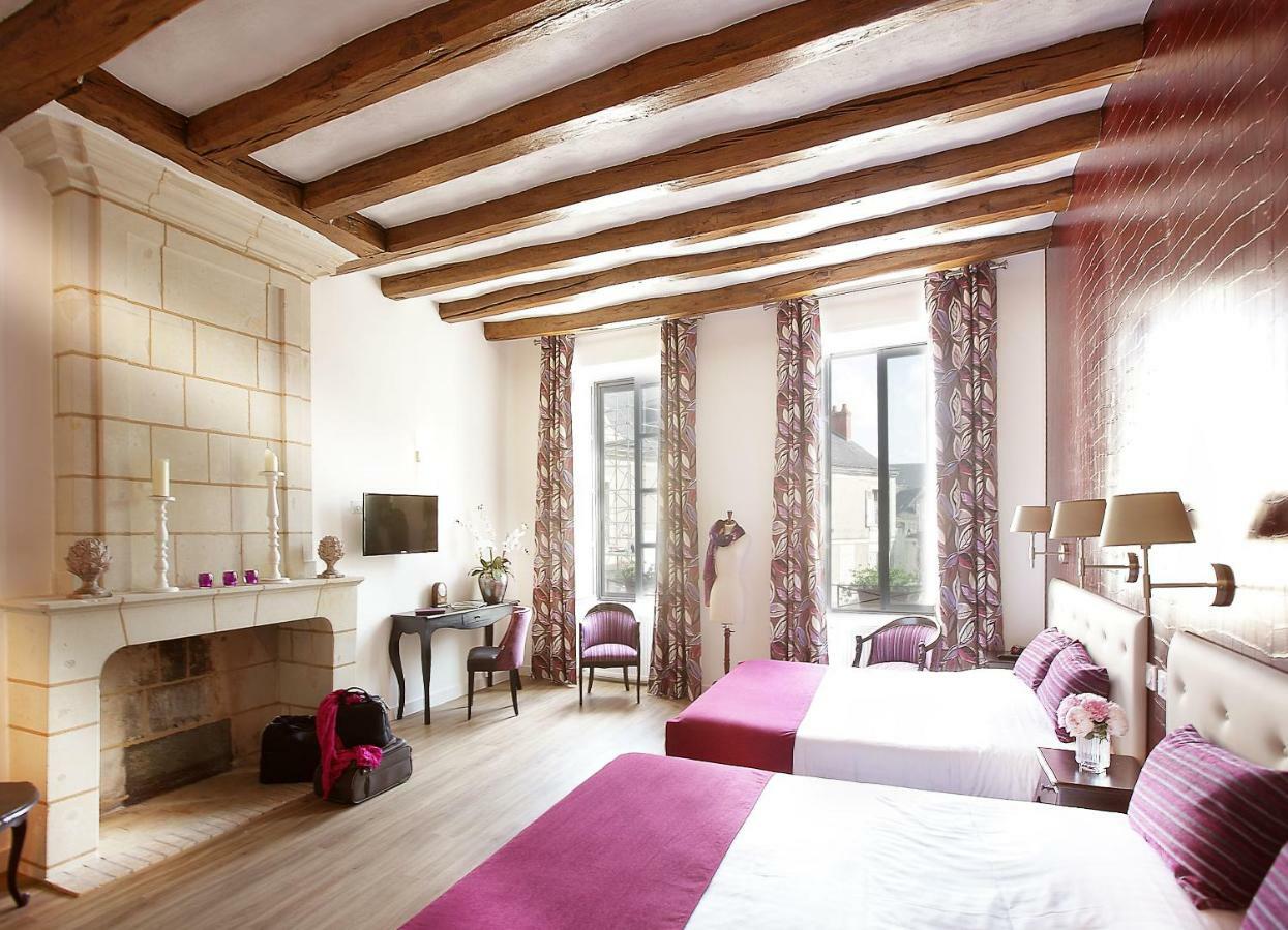 Logis Hotel La Croix Blanche Fontevraud Dış mekan fotoğraf